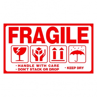 FRAGILE STICKER FOR YOUR PARCEL Label Warning Label Ready Stock