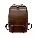 GDeal Men Backpack Waterproof PU Leather Travel Bag Man Big Capacity Male Laptop Bag Teenager Backpacks (RYL-286)
