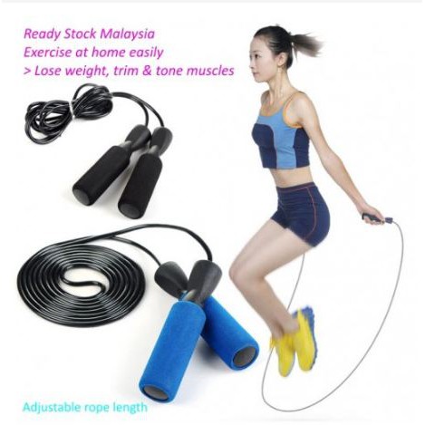 Senaman Kurus Dengan Tali Skipping Steel Wire Speed Skipping Jump Rope Adjustable Crossfit Fitnesss Shopee Malaysia
