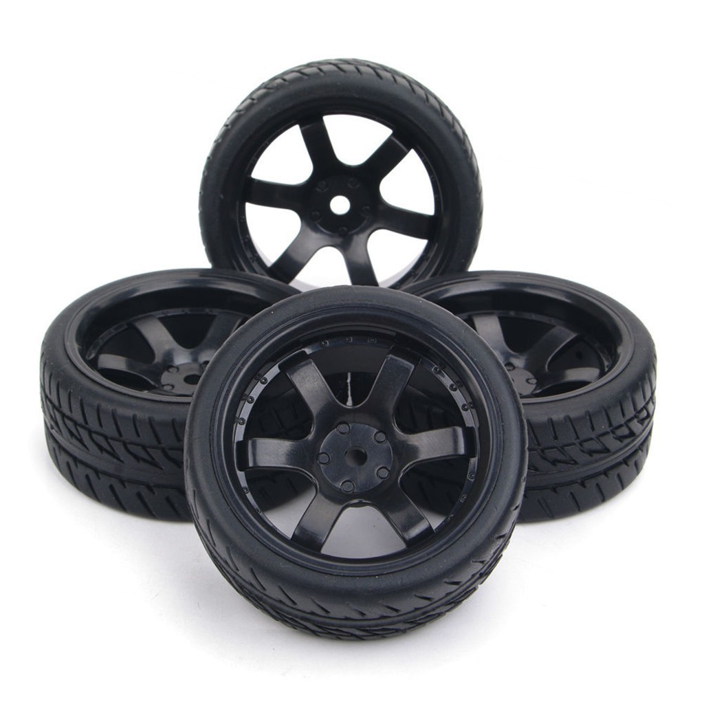 4Pcs 1:10RC Drift Racing Tire Rims PP0477+D5G For HSP HPI On Road Car 12mm Hex