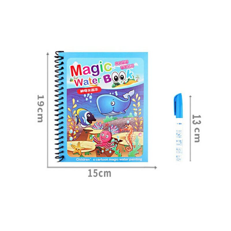 Magic Coloring books kids Pen Magic Kids Magic Water Reusable Coloring