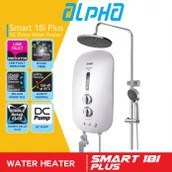 Alpha Water Heater Smart 18i Plus Rain Shower - Ivory White | Shopee ...