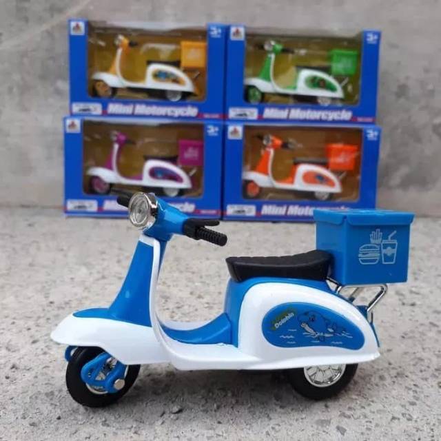 Vespa Motorcycle Scooter Diecast Vespa Miniature Motorcycle Toys