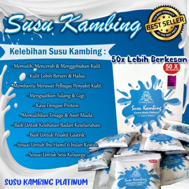 Susu Kambing Kurma Madu Platinum 50x Original Hq Shopee Malaysia