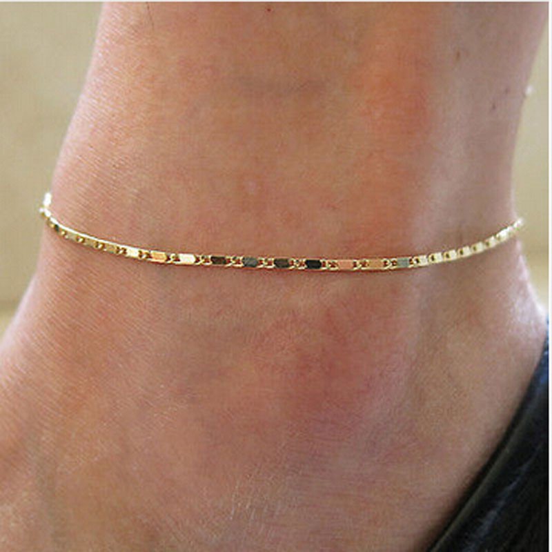 18k gold ankle bracelet