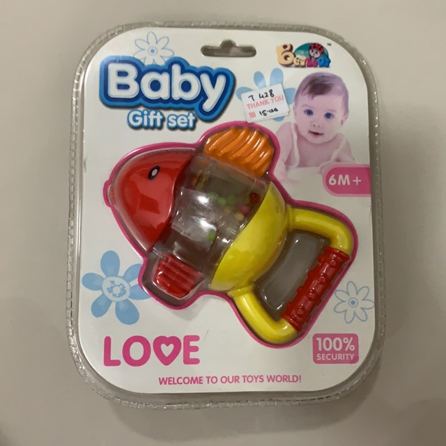 baby rattle gift set