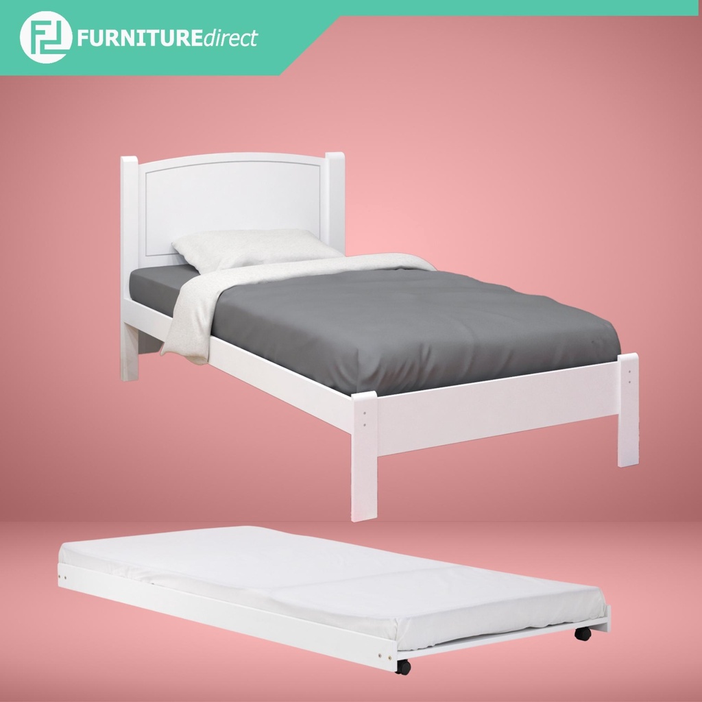 FD168 ANTONY THOMAS solid wood single size bed frame/ katil single kayu