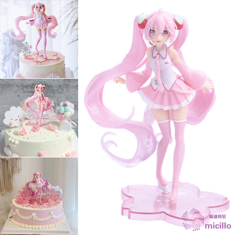 MCL Anime Miku Hatsune Girls Action Figures PVC Ornament Cake Topper  Decorations Children Mini Toys Birthday Party Supplies | Shopee Malaysia