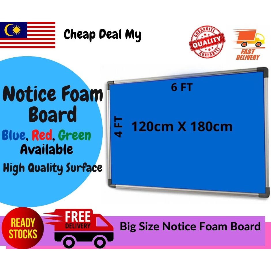 Notice board Cheap Deal 4ftx6ft Notice Foam Board Shopee Malaysia