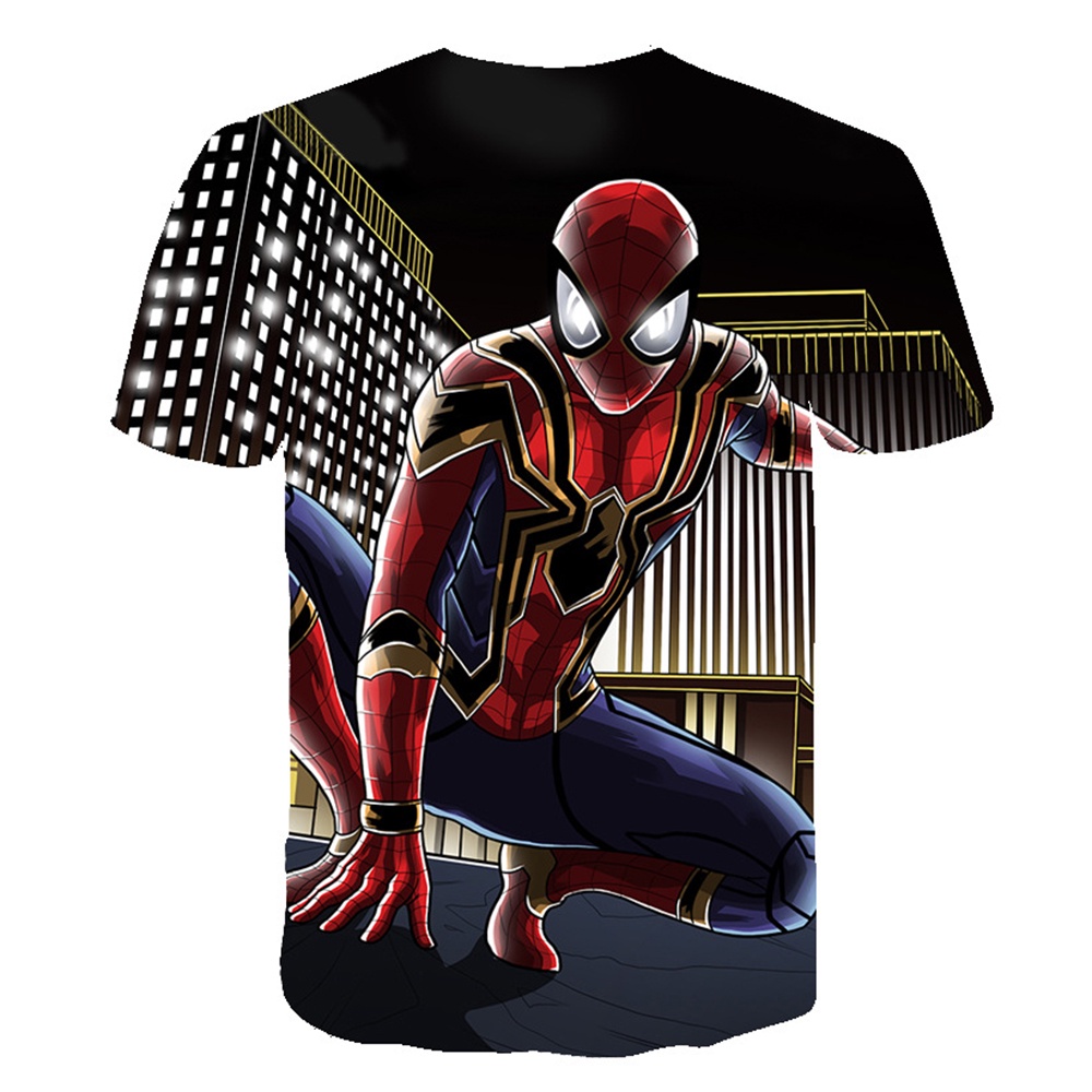 Baju Spiderman Budak Lelaki Spiderman Marvel Kids TShirt Cotton Unisex  Round Neck Short Sleeve Boys Clothes | Shopee Malaysia