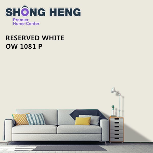 1 Litres Nippon Paint Interior Wall [QGlo] [RESERVED WHITE OW 1081 P