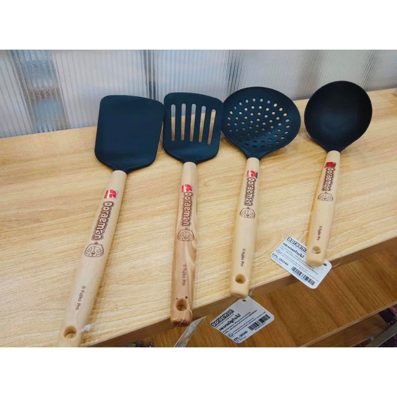 Doraemon wooden spatula / senduk kayu Doraemon | Shopee Malaysia