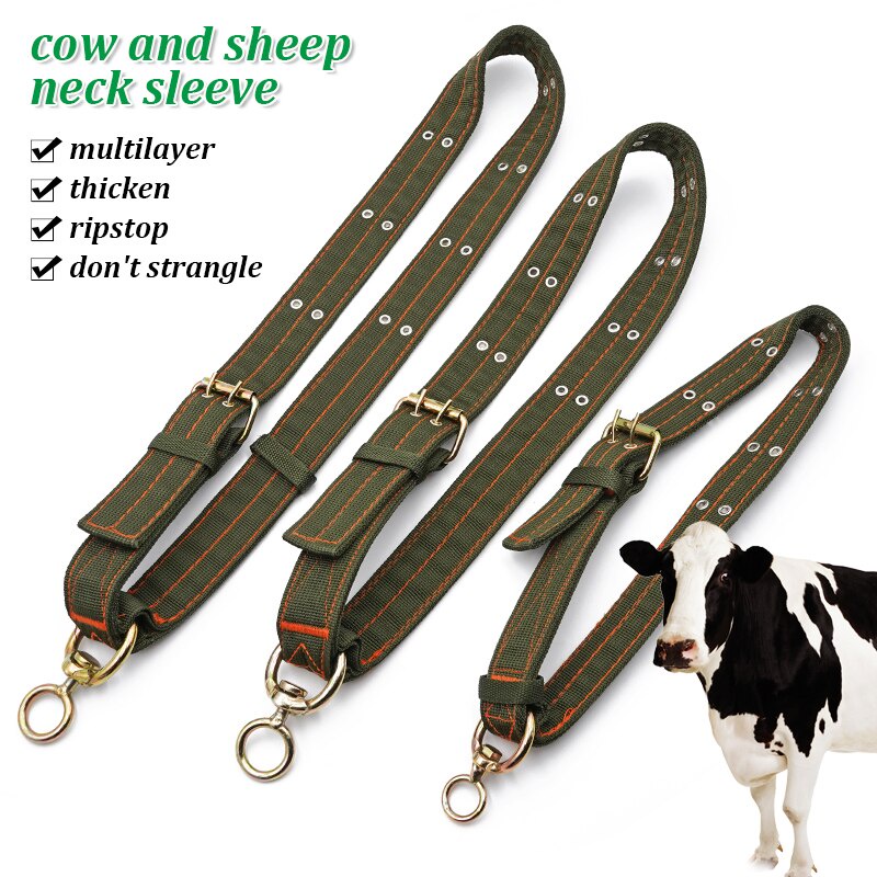 【Ready stock】1PCS Dog Cattle Goat Collar Canvas Belt Donkey Horse Cow Sheep Strong Durable Necklace Belay Tie Veterinary Equipment New