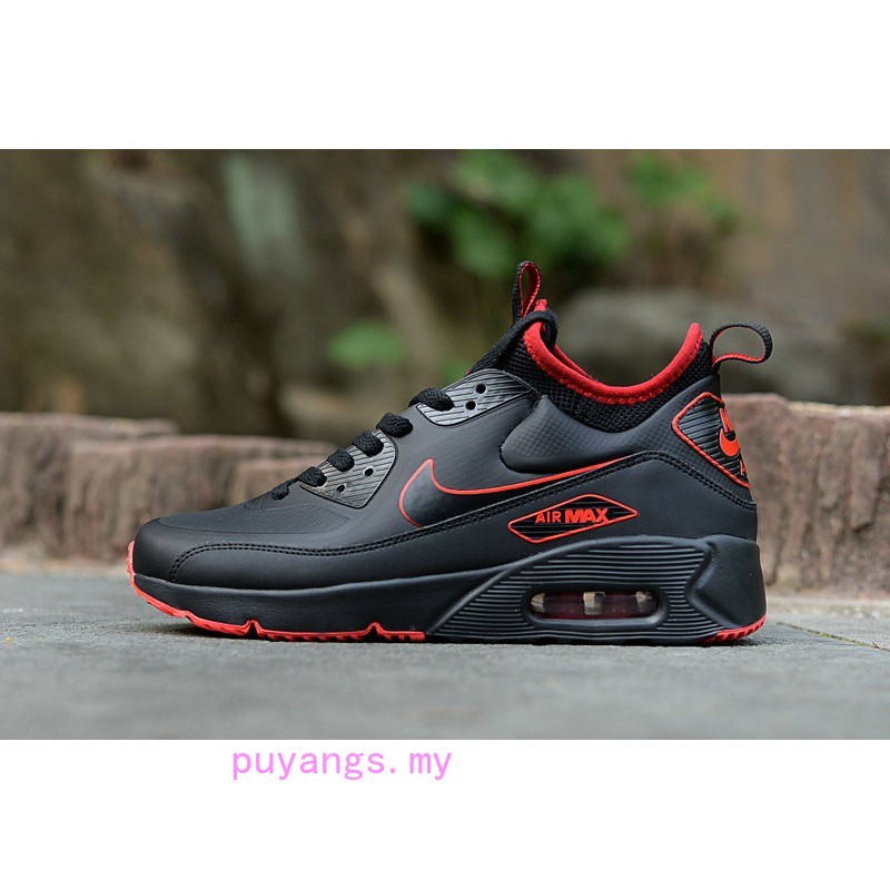 nike air max 90 red black grey