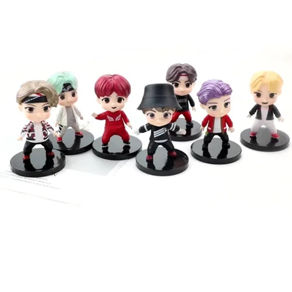 7 Pieces BTS Action Figures Pop Bangtan Boys,KPOP Top Star BTS Model