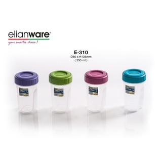 Elianware E-310 350ml BPA-Free Plastic Protein Shake Shaker Beaker Blender Bottle Tumbler