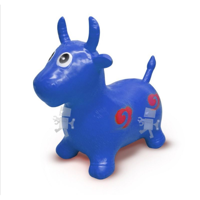 Large Assorted Color Inflatable Bouncing Animal Cow Bouncing Horse Jumping Cow Baby Toys for