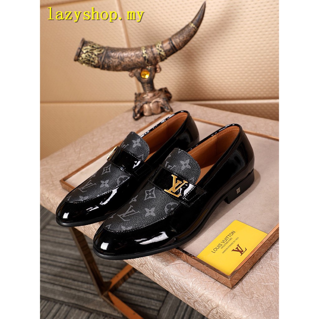 2019 Lv Men Genuine Leahter Fashion Business Casual Formal Dress