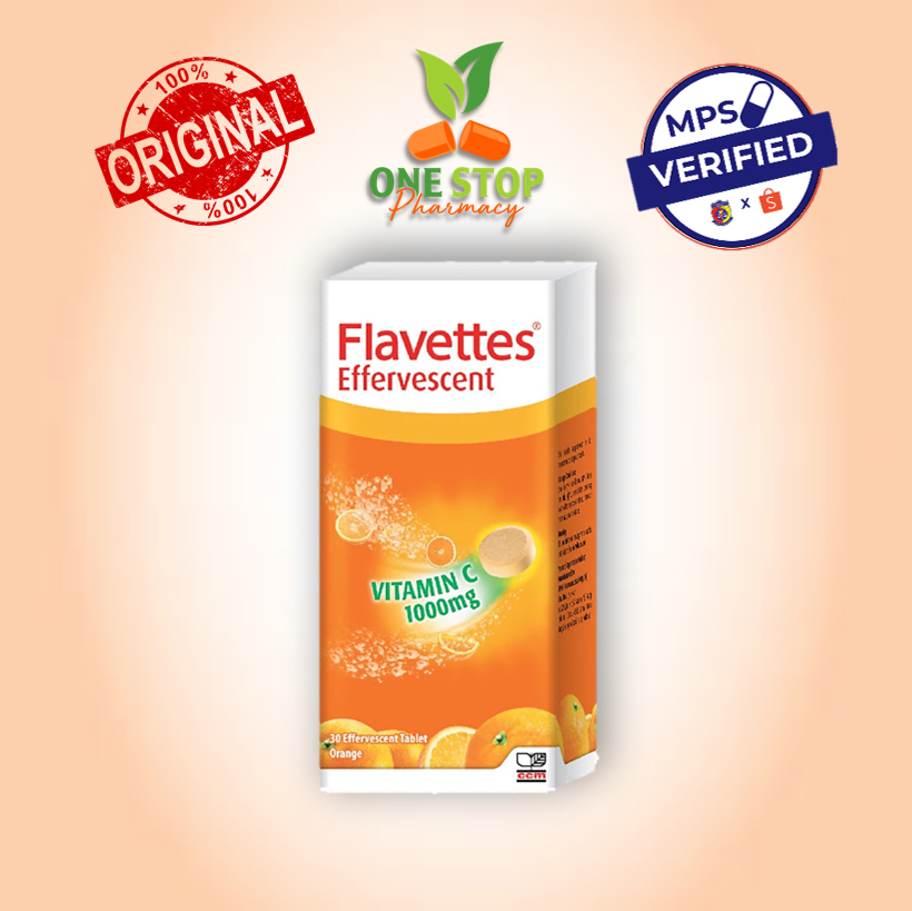 Flavettes Effervescent Vitamin C 1000 Mg 30 S Tablets Orange Passion Fruit Flavour Expiry Date 12 22 Shopee Malaysia