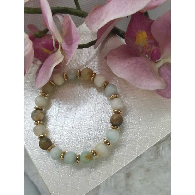 Matte Amazonite Bracelet Shopee Malaysia