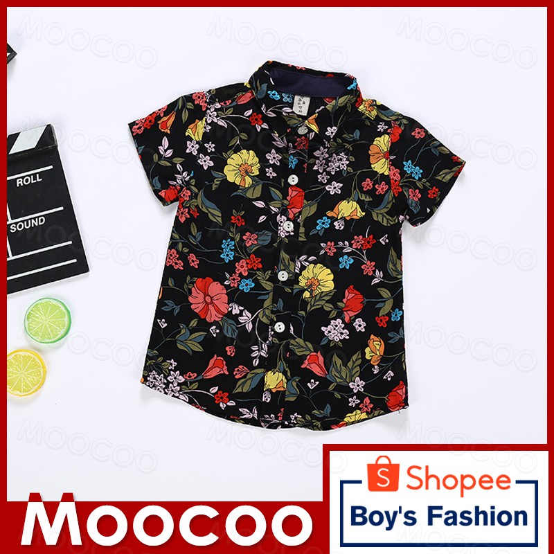 Boy Fashion Batik  Shirt Kemeja Baju  Budak  Batik  Kids 