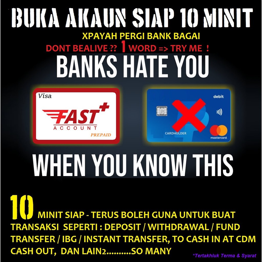 Buka Akaun Online Tak Payah Pergi Bank Akaun Urusniaga Apply Kad Atm E Banking Siap 10 Minit Shopee Malaysia