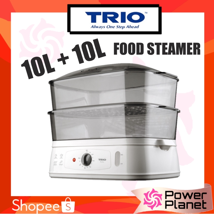 Trio Food Steamer TFS18 2 Tier 10L+10L per tray TFS-18 ...