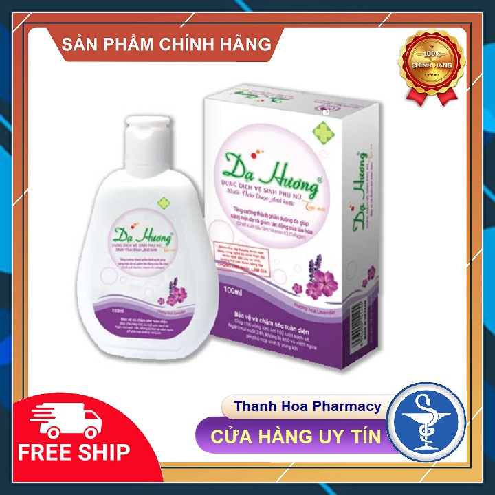 Da Huong Violet Flower Linh Feminine Hygiene Solution 100ml Bottle