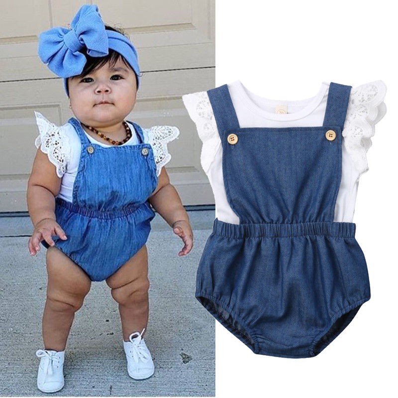 denim romper pants