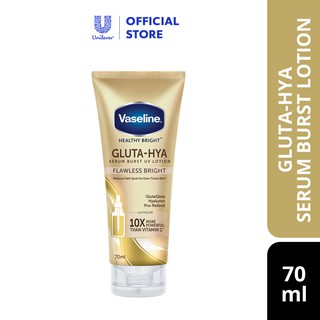Image of Vaseline Healthy Bright Gluta-Hya Flawless Bright Serum Burst UV Lotion (70ml)