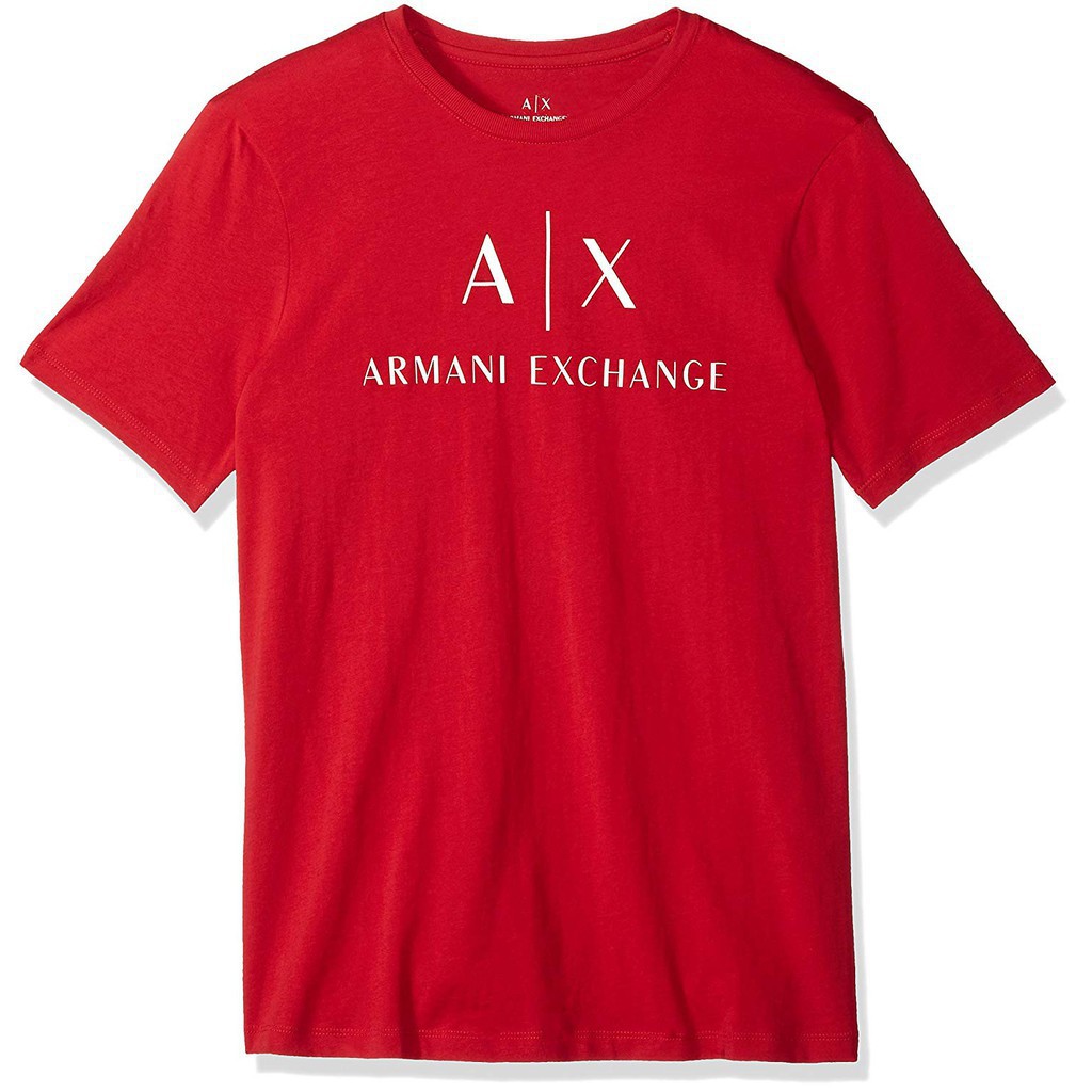 armani exchange red t shirt