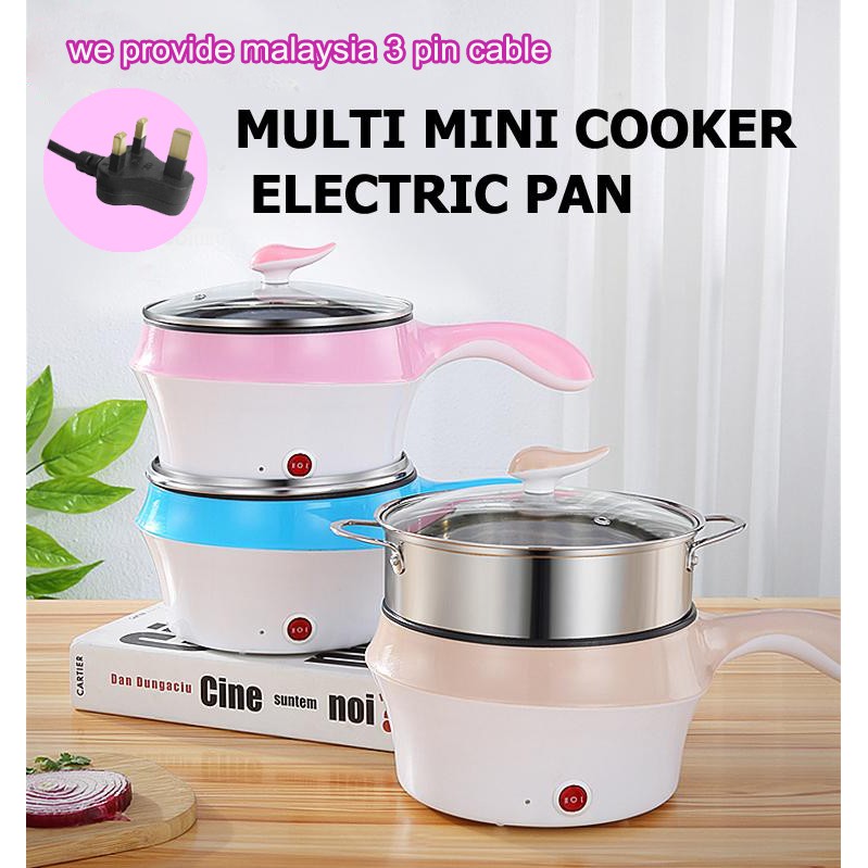 Electric NonStick Ceramic Frying Pan Rice Multifunction steam & cooking
