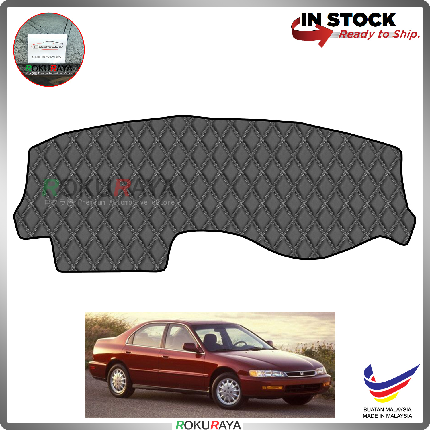 Honda Accord SV4 1996-1998 RR Malaysia Custom Fit Dashboard Cover (BLACK  LINE)