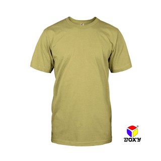 BOXY Microfiber Round Neck T-Shirt - Khaki