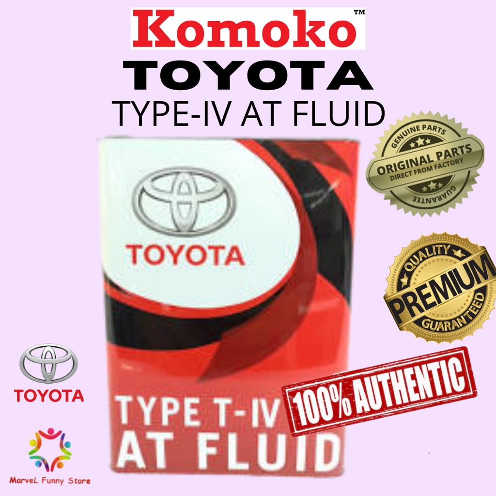 TOYOTA VIOS / ALTIS / MYVI / CAMRY / HILEX / INNOVA ATF OIL TYPE 4 GEAR OIL 100 ORIGINAL FROM