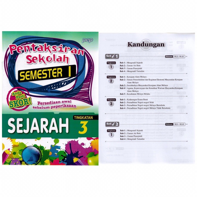 【PEP】Pentaksiran Sekolah PT3 Tingkatan 3 Persediaan Awal Sebelum  Peperiksaan Dwibahasa