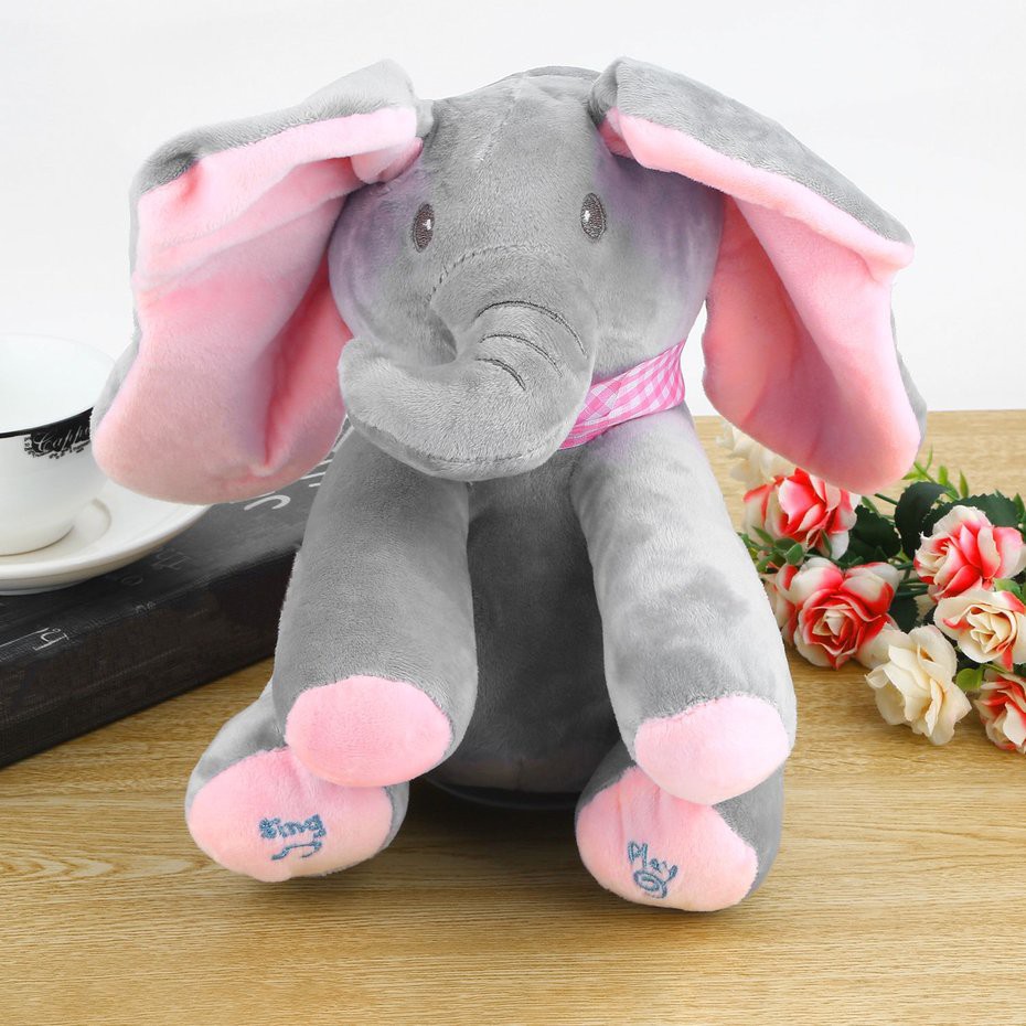 musical elephant stuffed animal