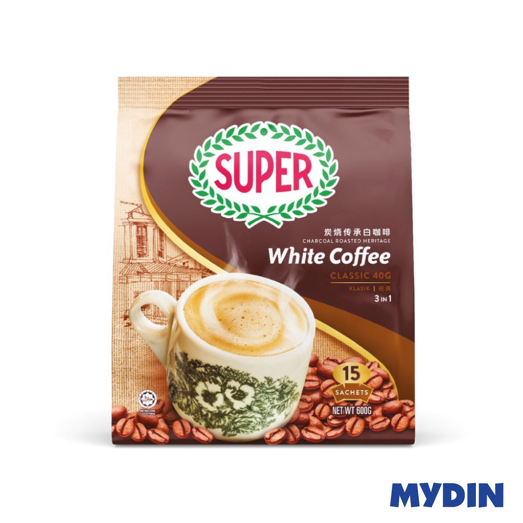 Buy Super 3 In 1 Charcoal Roasted White Coffee Classic 15 X 40g Seetracker Malaysia