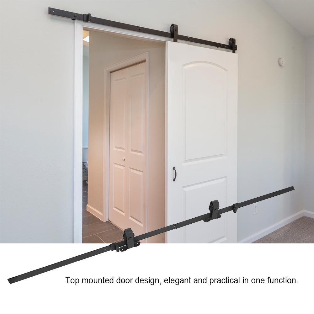 Top Mounted Sliding Barn Door Hardware Install Track Kit Shopee