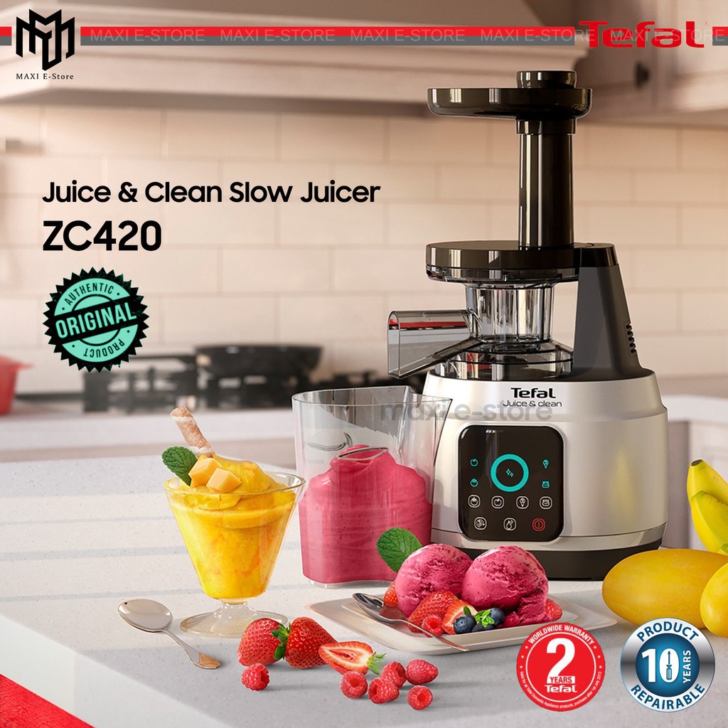 Tefal Slow Juicer Juice N Clean 150W ZC420 Shopee Malaysia