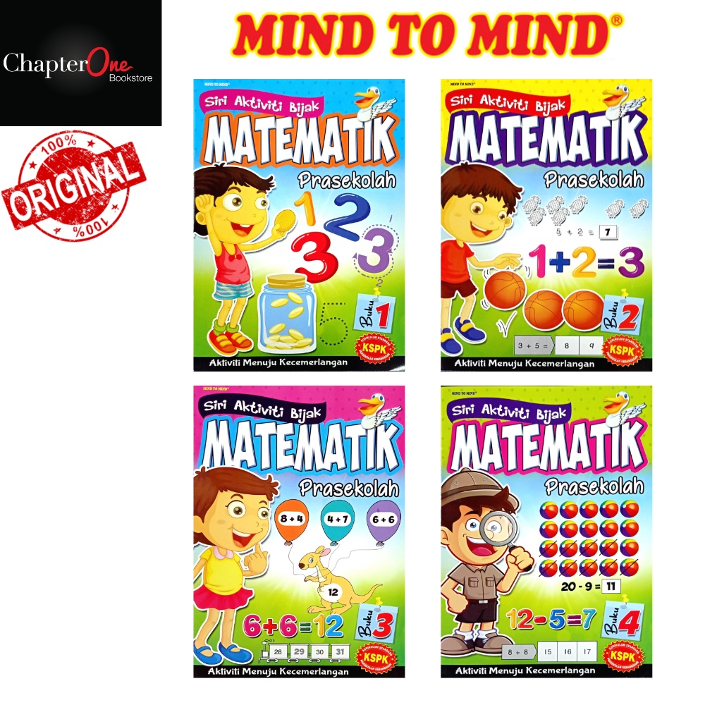 [Mind To Mind] Siri Aktiviti Bijak: Matematik (Prasekolah) | Shopee ...