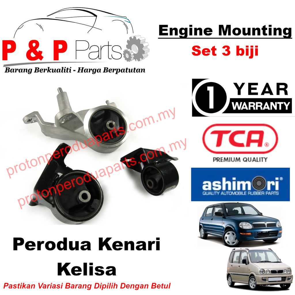 Engine Mounting - 3pcs Set - Perodua Kenari Kelisa - 1 