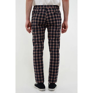  Erigo  Checked Pants Rolly Navy Shopee Malaysia