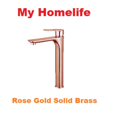 Rose Gold Bathroom Basin Tap IT-W503614-30RG Solid Brass / Sorento 