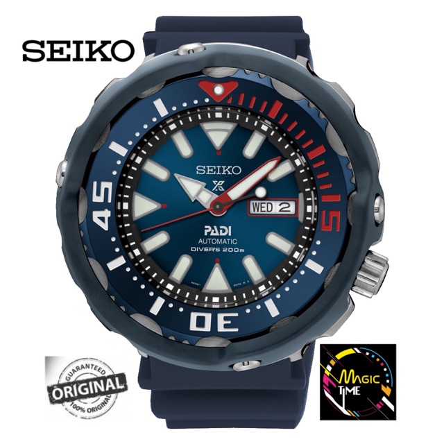 original] Seiko Men PROSPEX PADI Monster Tuna Diver Watch SRPA83K1 | Shopee  Malaysia