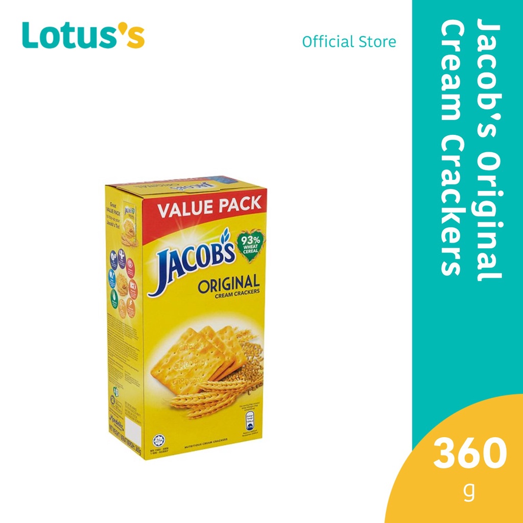Jacob's Original Cream Crackers 360g Shopee Malaysia