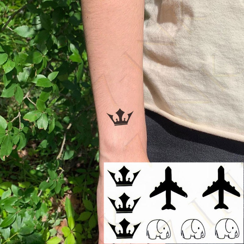 Waterproof Temporary Tattoo Cute Minimalist Animal Rabbit Moon Planet Art  Water Transfer Fake Tatto Flash Tatoo for Man | Shopee Malaysia