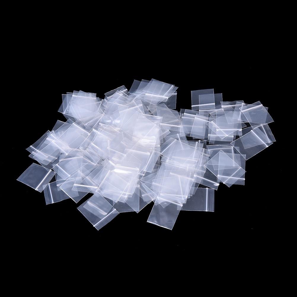 200pcs Mini Baggies Plastic Packaging Bags Small Plastic Zipper Bag