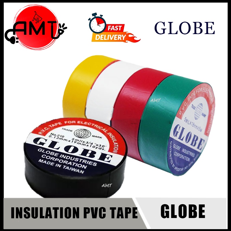 GLOBE 10PIECES PVC ELECTRICAL TAPE INSULATING TAPE WIRING TAPE SEAL