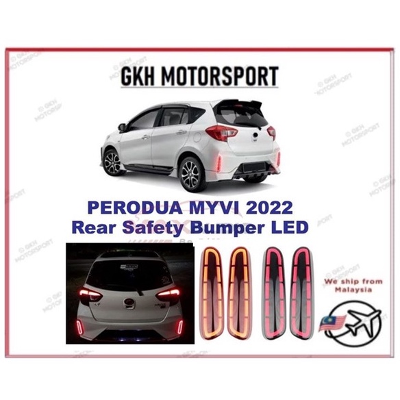 PERODUA MYVI MG3 GEN3 MYVI NEW 2021 2022 2023 REAR BUMPER REFLECTOR LED
